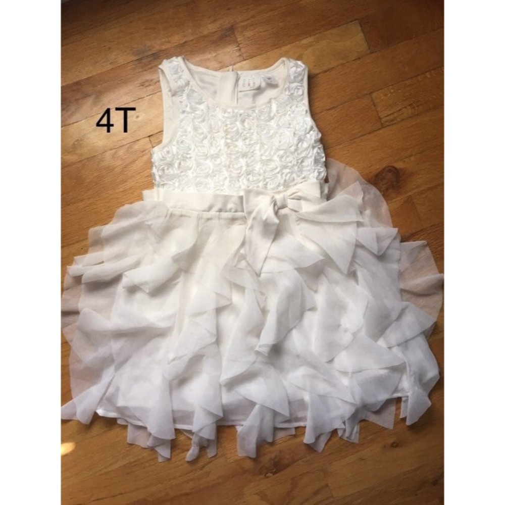 crb size 4 girls beautiful dress sheer